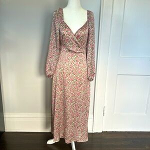 All On Favor floral midi dress